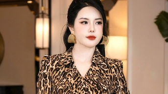 Cá tính ngút ngàn với trang phục họa tiết da báo