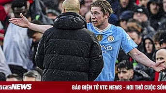 De Bruyne nổi giận và phản ứng bất ngờ của Pep Guardiola