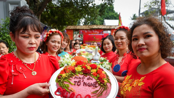 [사진] 홍강변 고대마을에서 열리는 특별한 찹쌀축제