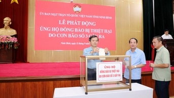Doanh nghiệp Ninh Bình chung sức cùng địa phương khắc phục hậu quả bão số 3