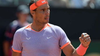 Nadal lội ngược dòng thành công ở trận mở màn Rome Masters