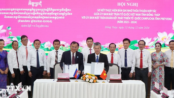 Tỉnh Đồng Tháp và Prey veng của Campuchia thắt chặt mối quan hệ hữu nghị