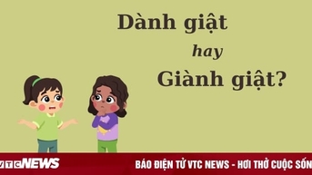 Thử thách Tiếng Việt: 'Dành giật' hay 'giành giật'?