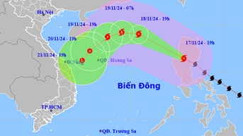 Bão Man-yi giảm 2 cấp, sắp di chuyển vào Biển Đông thành bão số 9
