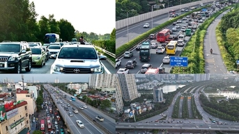 Bên ngoài đường tắc kẹt, nội đô thoáng lạ thường