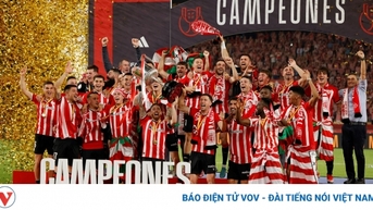 Athletic Bilbao tạo cảm xúc mãnh liệt khi vô địch Cúp Nhà Vua sau 40 năm chờ đợi