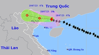 Tin bão mới nhất 18/7: Trưa nay bão Talim vào biên giới Việt