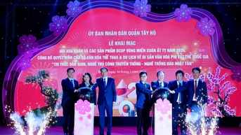 Hội hoa Xuân và các sản phẩm Ocop vùng miền Xuân Ất Tỵ 2025