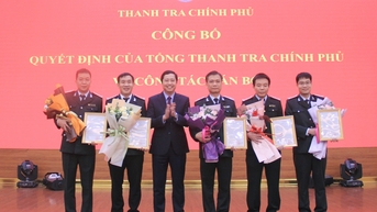 Thanh tra Chính phủ công bố các quyết định điều động, bổ nhiệm công chức lãnh đạo, quản lý