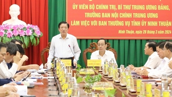 Ông Phan Đình Trạc: Ninh Thuận xử lý dứt điểm các vụ việc liên quan đến nhân sự