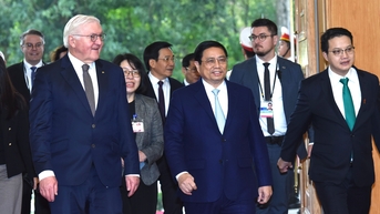 Thủ tướng Phạm Minh Chính đón và hội kiến Tổng thống Cộng hòa Liên bang Đức Frank-Walter Steinmeier