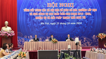 Huy động nguồn lực xã hội hóa kiên cố hóa trường lớp học và nhà công vụ giáo viên