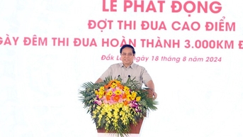 Tại lễ phát động thi đua làm cao tốc, nhà thầu Sơn Hải đề đạt 2 việc, Thủ tướng quyết ngay