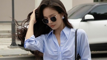셔츠와 스커트 조합으로 출근길 '럭셔리'