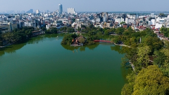 Ngắm những công trình văn hóa, lịch sử của quận Hoàn Kiếm từ trên cao