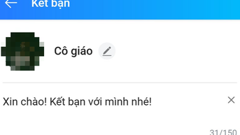 'Xin chào, mình tên là... kết bạn với mình nhé'?