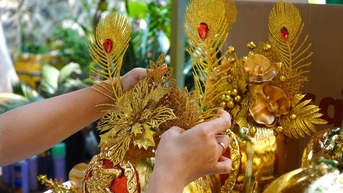 Bầu hồ lô, dừa dát vàng liên tục chốt đơn trước Tết Nguyên đán