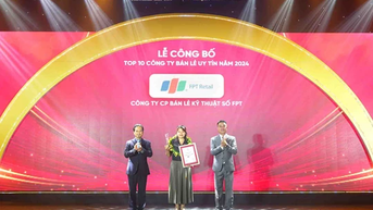 FPT Retail được vinh danh top 10 công ty bán lẻ uy tín