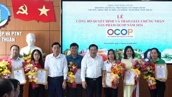 Ninh Thuan៖ ផលិតផលចំនួន ៨៤ ទៀតត្រូវបានទទួលស្គាល់ថាជា OCOP
