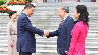 Lễ đón Tổng Bí thư, Chủ tịch nước Tô Lâm và Phu nhân thăm cấp Nhà nước tới Trung Quốc