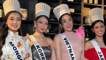 Kỳ Duyên nhảy nhót nấu nướng nhưng lệch nhịp ở Miss Universe 2024