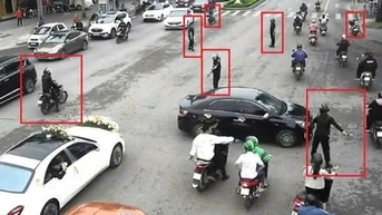 Tạm giữ nhóm vệ sĩ phân luồng cho đoàn xe sang đi đám cưới ở Thanh Hóa