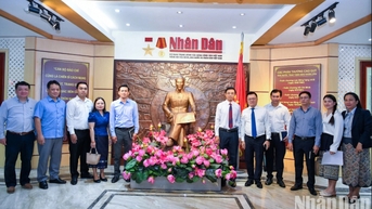 Đoàn công tác Báo Pasaxon (Lào) sẽ tham gia các buổi bồi dưỡng nghiệp vụ tại trụ sở Báo Nhân Dân