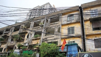 Nhiều chung cư cũ không đảm bảo an toàn sau bão số 3