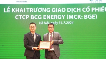 Cổ phiếu BGE của BCG Energy chính thức lên sàn UPCoM