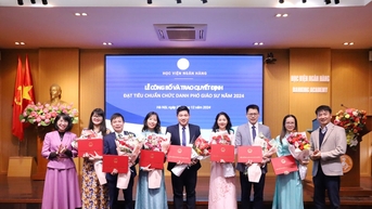 Một học viện có thêm 7 nhà giáo đạt chức danh Phó Giáo sư năm 2024