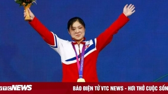 북한 선수, ASIAD 19에서 세계 챔피언 꺾고 8개 신기록 경신