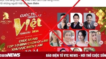 Cẩn thận trước trang web giả mạo Ban tổ chức Cuộc thi Tiếng hát Việt toàn cầu