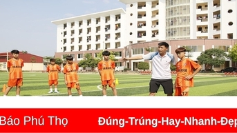 Bóng đá trẻ Phú Thọ sẵn sàng trở lại