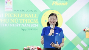Công bố giải Pickleball Báo Phụ nữ TPHCM lần thứ nhất