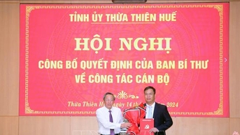 Ông Phạm Đức Tiến giữ chức Phó Bí thư Tỉnh ủy Thừa Thiên