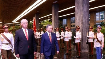 Lễ đón chính thức Tổng Bí thư, Chủ tịch nước Tô Lâm tại Cuba diễn ra trọng thể