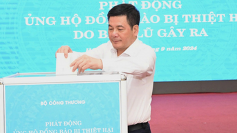 CẬP NHẬT LIÊN TỤC ủng hộ khắc phục hậu quả bão lụt của ngành Công Thương