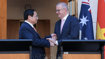 Thủ tướng Australia và Thủ tướng Phạm Minh Chính công bố thiết lập quan hệ Đối tác Chiến lược toàn diện