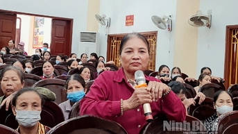 Đối thoại chính sách với hộ nghèo cận nghèo huyện Nho Quan