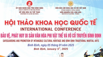 Đầu năm 2025 sẽ diễn ra Hội thảo khoa học quốc tế Võ cổ truyền Bình Định