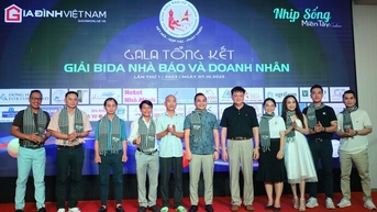 Giải Bida Nhà báo và Doanh nhân hỗ trợ 150 triệu đồng cho các em nhiễm chất độc dioxin