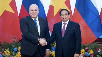 Thủ tướng Phạm Minh Chính chủ trì lễ đón Thủ tướng Nga thăm Việt Nam