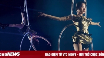 Chi Pu về nhì với màn đu dây, nhào lộn trên không ở show Trung Quốc