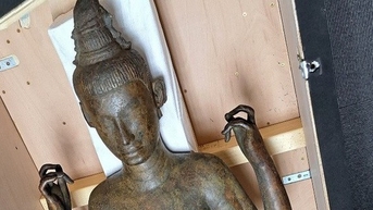 Ngày mai, công bố cổ vật quý hiếm, pho tượng đồng lớn nhất của văn hóa Champa