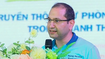 Thanh thiếu niên hưởng ứng ‘Ngày hội truyền thông dự phòng bệnh không lây nhiễm’