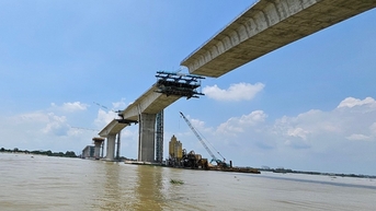 Cầu lớn nhất Vành đai 3 TPHCM qua sông Đồng Nai thi công vượt tiến độ 4 tháng