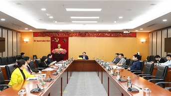 Bộ trưởng, Chủ nhiệm UBDT Hầu A Lềnh chủ trì giao ban Lãnh đạo Ủy ban tuần 50, năm 2024
