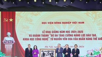 Tổng Bí thư, Chủ tịch nước Tô Lâm dự Lễ khai giảng của Học viện Nông nghiệp Việt Nam