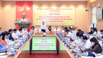 Thống nhất thời gian, nội dung kỳ họp chuyên đề HĐND TP Hà Nội
