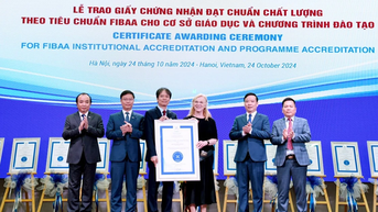 Trường Đại học Kinh tế Quốc dân đạt chuẩn chất lượng giáo dục quốc tế FIBAA
